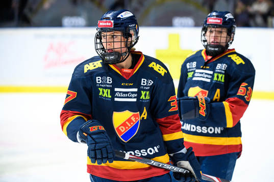 Djurgårdens Josefine Holmgren och Josefin Jakobsen