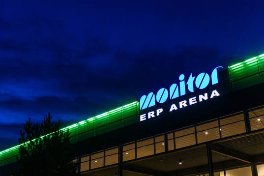 Exteriör av Monitor ERP Arena
