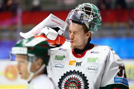 Frölundas goalkeeper Johan Mattsson
