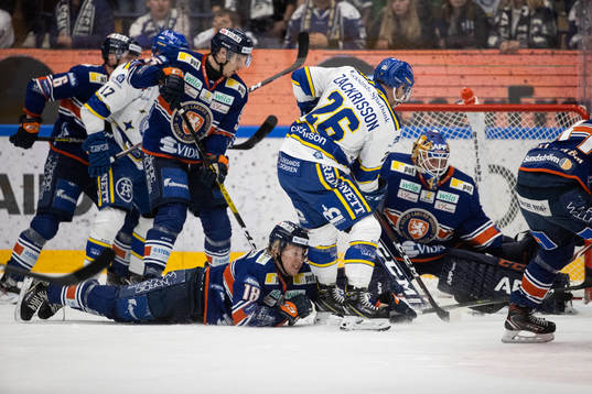 Leksands Patrik Zackrisson gör 1-1