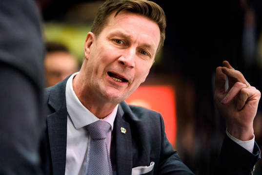 Färjestads huvudtränare Johan Pennerborn