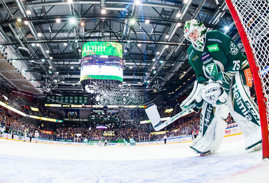 Färjestads målvakt Arvid Holm