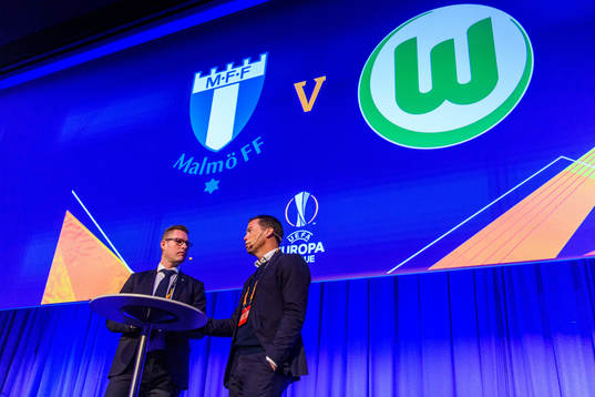 Daniel Andersson, manager of Malmö FF is interviewed