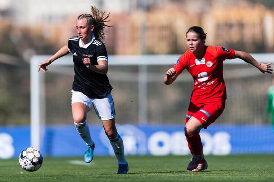 Emilie Marie Joramo of Rosenborg and Tanja Løfshus of