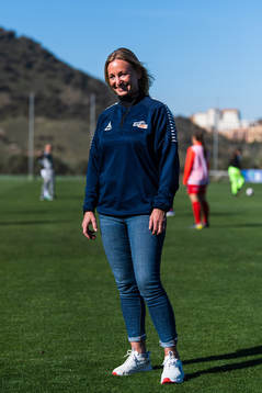 Hege Jørgensen, manager Toppfotball Kvinner, poses for a
