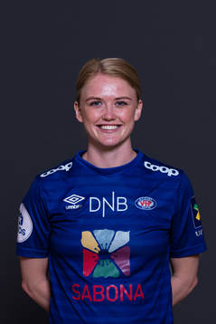 Rikke Marie Madsen of Vålerenga poses for a portrait