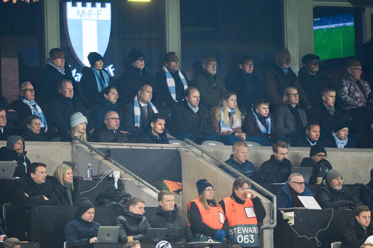 Former Malmö FF player Markus Rosenberg in the stands