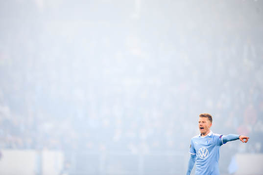 Anders Christiansen of Malmö FF reacts