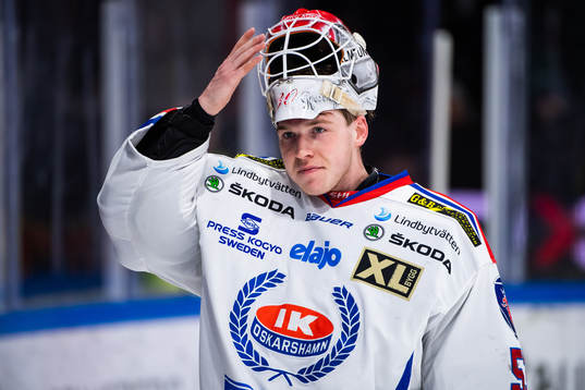 Oskarshamns målvakt Daniel Rosengren