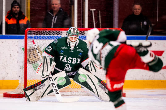 Väsbys målvakt Linus Ryttar