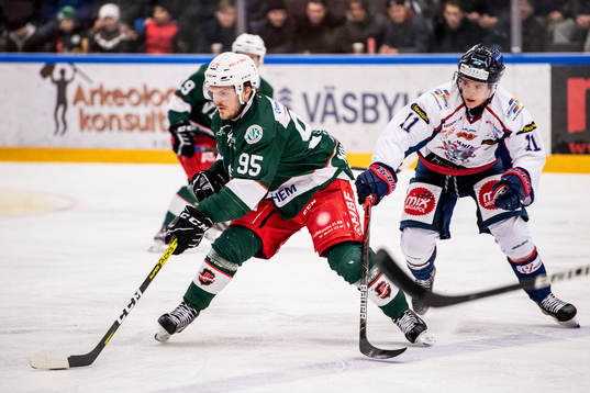 Väsbys Johannes Nilsson och Halmstads Erik Åhlén