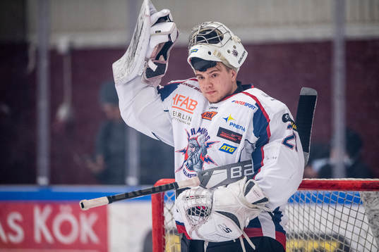 Halmstads målvakt Anton Malmborg