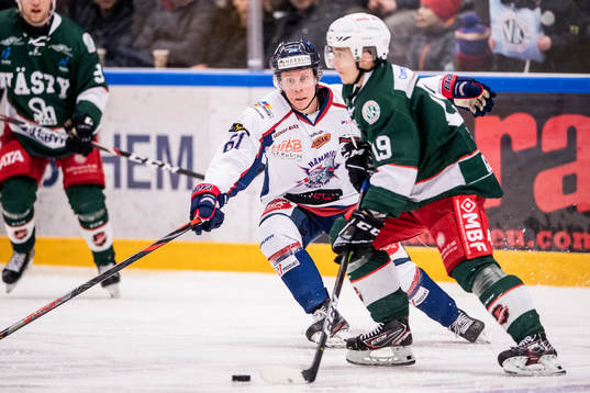 Halmstads Hugo Johansson och Väsbys Christoffer Gozzi