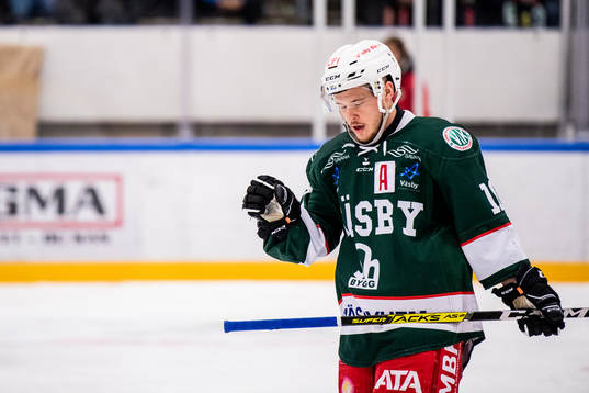 Väsbys Oliver Horrsell deppar