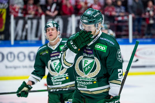 Färjestads Victor Sandberg deppar