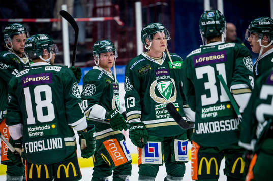 Färjestads Daniel Viksten deppar med lagkamraterna