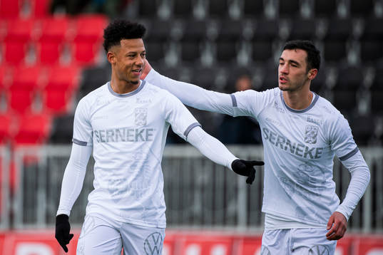 IFK Göteborgs Tobias Sana och Giorgi Kharaishvili