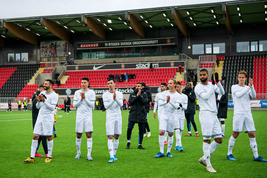 Göteborgs spelare jublar
