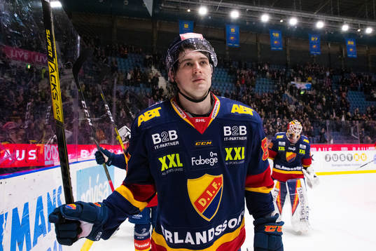Djurgårdens Michael Haga jublar
