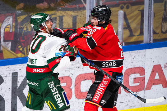 Frölundas Joel Lundqvist och Luleås Oscar Engsund