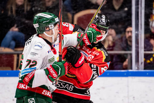 Frölundas Patrik Carlsson och Luleås Jesper Sellgren