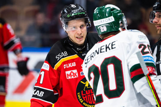 Luleås Juhani Tyrväinen och Frölundas Joel Lundqvist