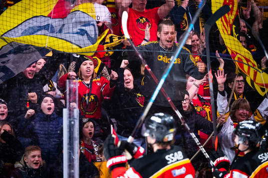 Luleås supportrar tackar spelarna och jublar