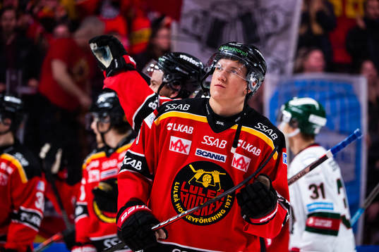 Luleås Albin Johansson Thyni jublar
