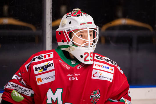 Modos målvakt Klara Peslarova