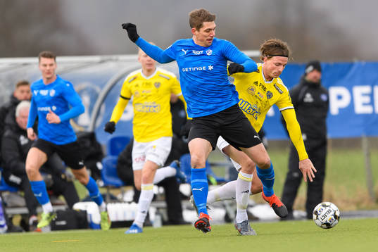 Halmstads Mikael Boman och Falkenbergs Carl Johansson