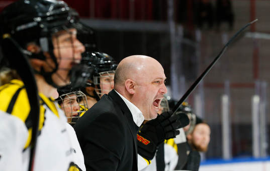 Brynäs huvudtränare Henrik Glaas reagerar