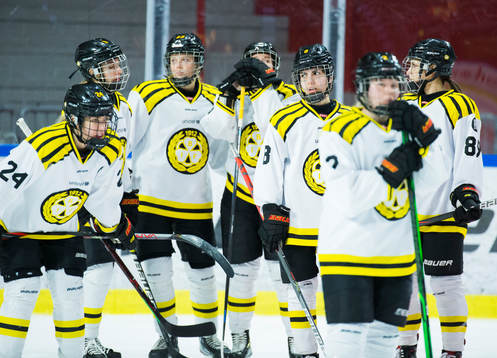 Brynäs Erika Grahm och Mariam El-Mahmadi deppar