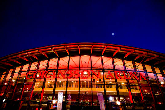 Vy över Göransson Arena