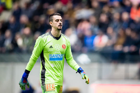 Sandvikens målvakt Kalle Jansson