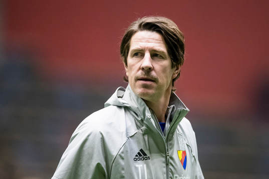 Djurgårdens tränare Thomas Lagerlöf deppar