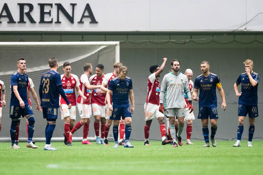 Djurgårdens spelare deppar
