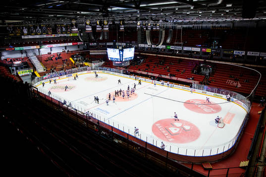 Interiör över Monitor ERP Arena