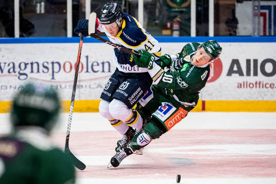 s Johan Johnsson och Färjestads Marcus Nilsson
