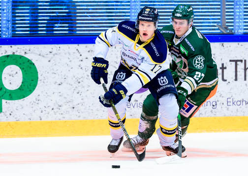 s Emil Johansson och Färjestads Oskar Bäck