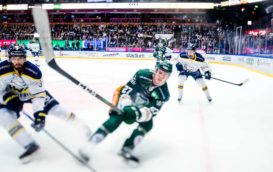 s Markus Lauridsen och Färjestads Oskar Bäck