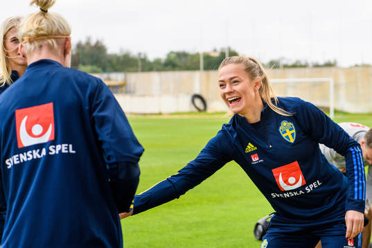 Sofia Jakobsson, Fridolina Rolfö and Caroline Seger