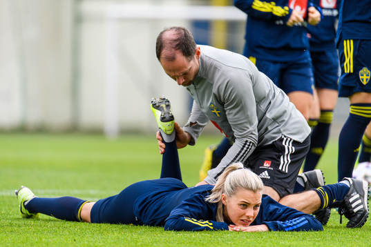 Lotta Ökvist and Martin Bergqvist, physio