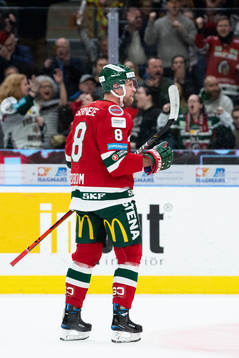 Frölundas Viktor Ekbom jublar