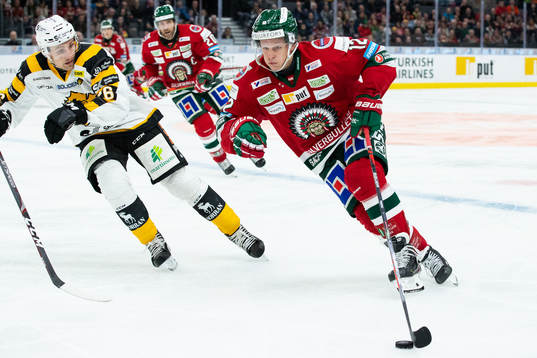 Skellefteås Patrik Norén och Frölundas Max Friberg