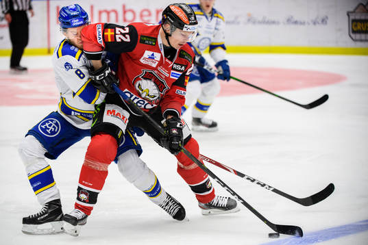 Leksands Filip Johansson och Malmö Redhawks Lars Bryggman