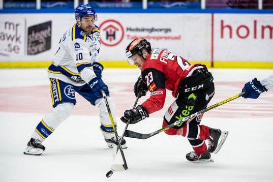 Malmö Redhawks Christoffer Forsberg och Leksands Johan