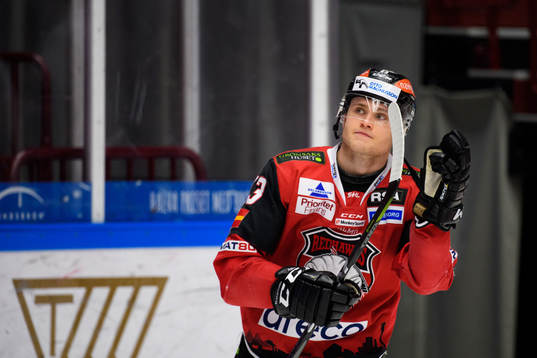 Malmö Redhawks Christoffer Forsberg tackar publiken