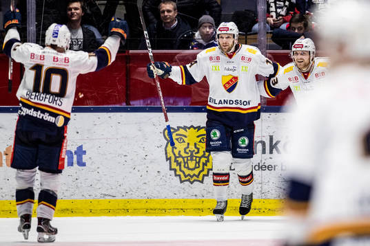 Djurgårdens Tom Wandell jublar