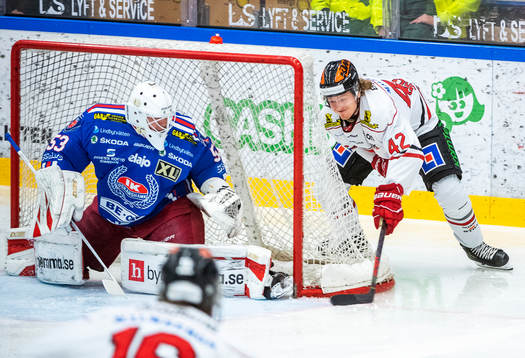 Oskarshamns målvakt Daniel Rosengren och Örebros Robin