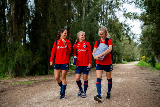 Ingrid Moe Wold, Emilie Woldvik and Anja Sønstevold of the